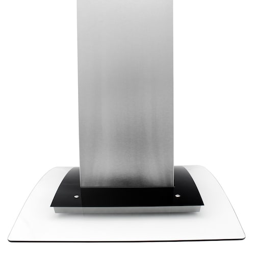 Campana extractora para cocina de isla SUPRA CI-90 en acero inoxidable y cristal curvo de 90 cm 