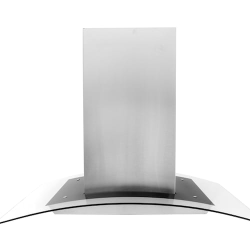 Campana extractora para cocina de isla SUPRA CI-90 en acero inoxidable y cristal curvo de 90 cm 