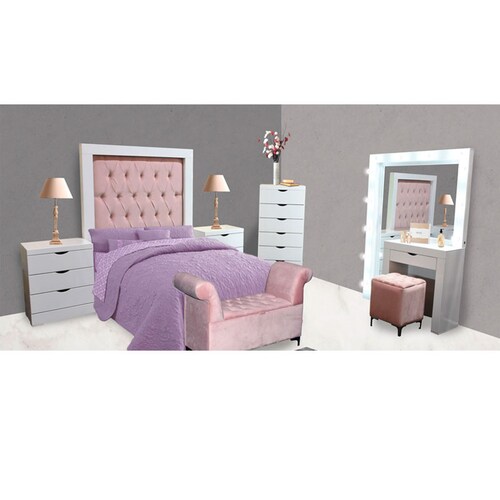 RECAMARA TRIXIE 3 PZAS. MATRIMONIAL -ENTREGA UNICAMENTE EN CDMX, QUERÉTARO, PACHUCA, TOLUCA Y SUS ÁREAS METROPOLITANAS
