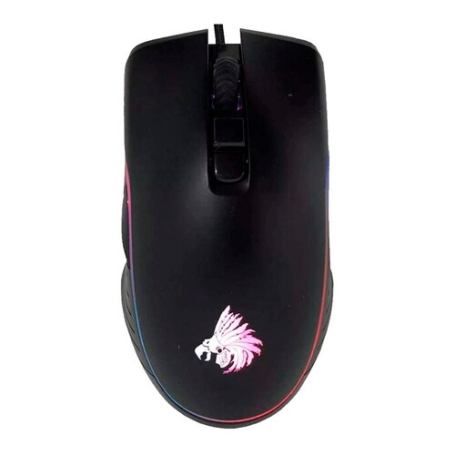 Mouse Gamer Cobra Con Luces Rgb 6 Botones  3200 Dpi Óptico