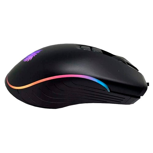 Mouse Gamer Cobra Con Luces Rgb 6 Botones  3200 Dpi Óptico