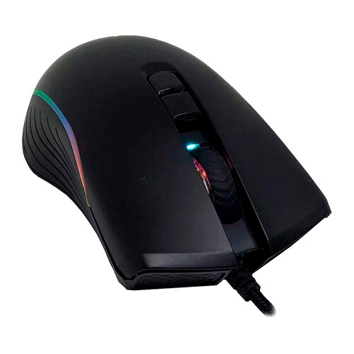Mouse Gamer Cobra Con Luces Rgb 6 Botones  3200 Dpi Óptico
