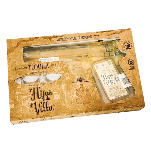 Tequila Hijos De Villa Edición Escuadra Reposado 200ml