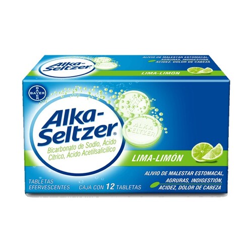 ALKA-SELTZER LIMA-LIMON 12 TABL