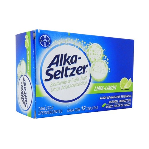 ALKA-SELTZER LIMA-LIMON 12 TABL