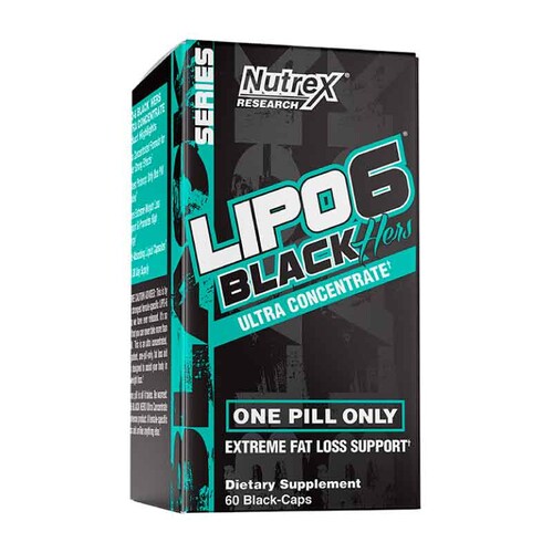 Quemador Nutrex Lipo 6 Black Hers Ultra Concentrate 60 Caps. 60 Serv.