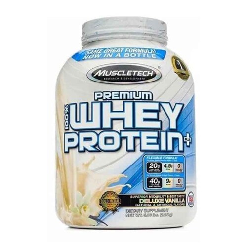 Proteina MuscleTech Premium 100% Whey Protein Plus 5 Lbs 59 Serv. - Chocolate