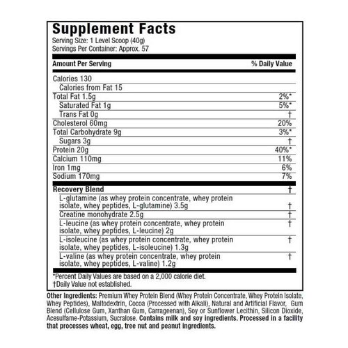 Proteina MuscleTech Premium 100% Whey Protein Plus 5 Lbs 59 Serv. - Chocolate