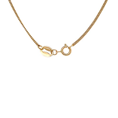 Cadena Amelie Joyas en Oro Amarillo de 10K tejido tipo Cubano 1 mm