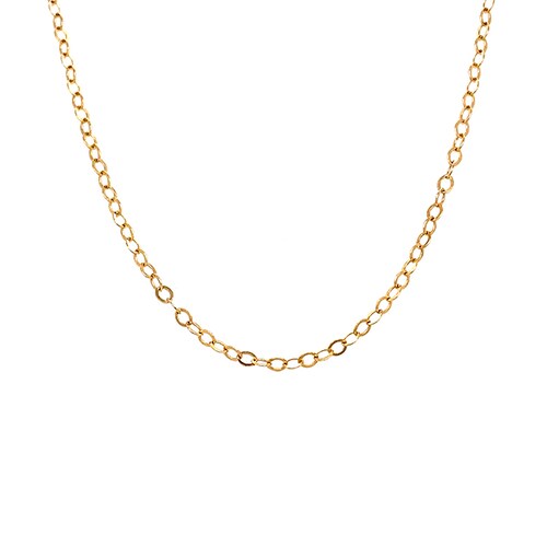 Cadena Amelie Joyas en Oro Amarillo de 10K tejido tipo Ancla 2 mm