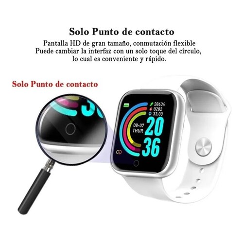 Reloj Inteligente Y68 Smartwatch Sensor Ritmo Cardíaco