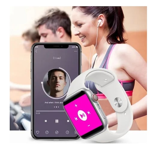 SMARTWATCH RELOJ INTELIGENTE T500 RITMO CARDIACO, VERDE 