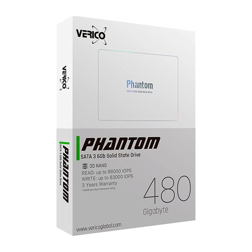 Disco De Estado Solido SSD Verico Phantom 480GB Sata3