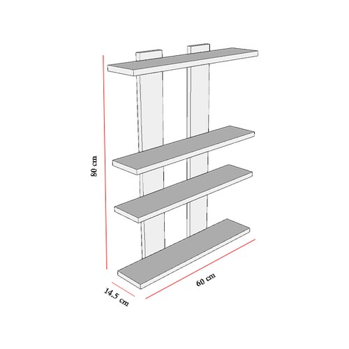 Organizador baño lavandería armado color blanco melamina 18mm