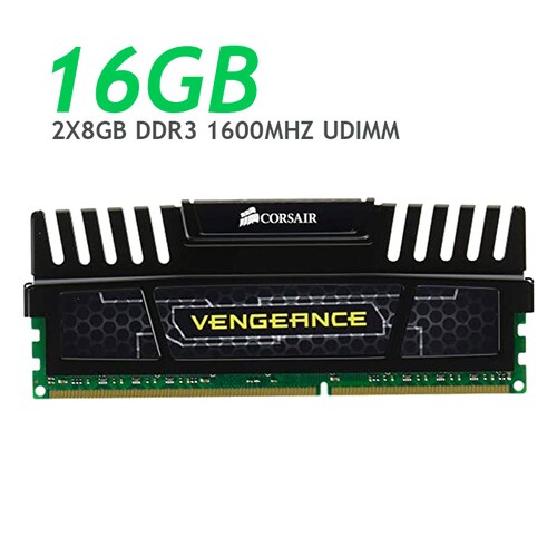 Memoria DDR3 Corsair Vengeance -  de 16 GB (2 x 8 GB, 1600 MHz, PC3 12800)