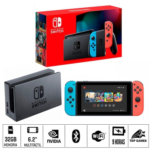 Consola Nintendo Switch Neón Rojo/Azul - Standard Edition