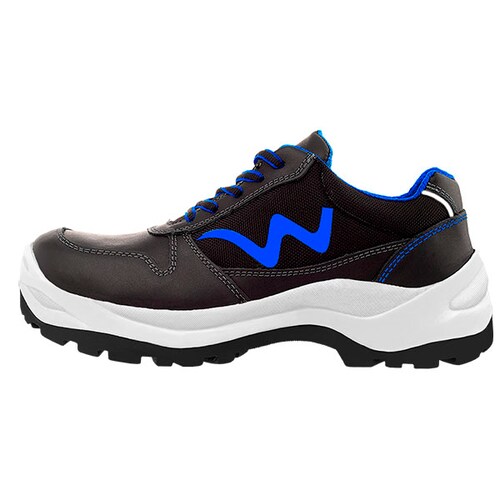 Zapato de Seguridad WSM, Ergonómico y muy ligero tipo tenis. Con casquillo de Policarbonato. Bota Industrial y multifuncional. 2939-MT