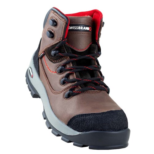 BOTAS DE SEGURIDAD INDUSTRIAL CABALLERO SWISSBRAND 611 CAFÉ
