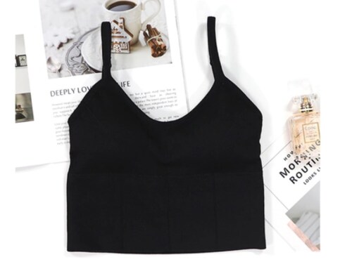 Bra Deportivo Tirantes Yoga y Gym Espalda Baja YoFit  Negro.