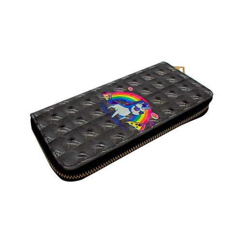 Cartera Diseño Unicornios Flores Paquete 6 Pz Sintéticas Con Monedero Interno