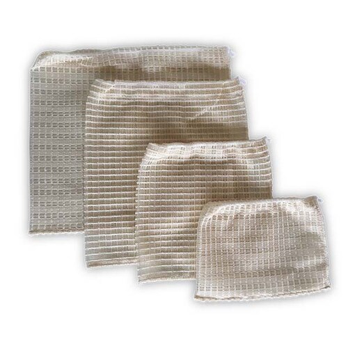 Bolsas ecológicas de malla para fruta y verdura | Pack 10 piezas | Hecho en México | Ecológico, lavable y reutilizable.