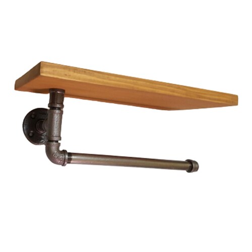 Porta Rollo De Servilletas Industrial Con Repisa. Porta Servitoalla