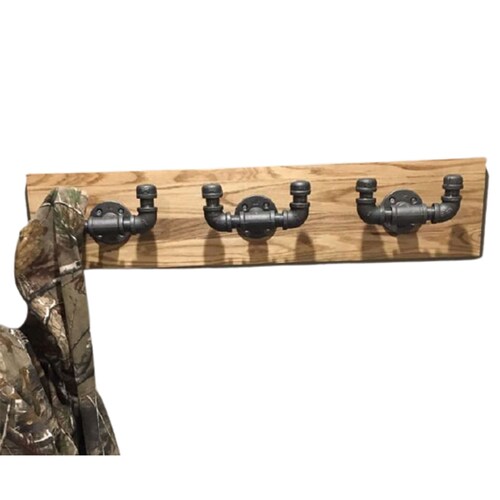 Perchero De Gancho Doble Tipo Industrial. Vintage