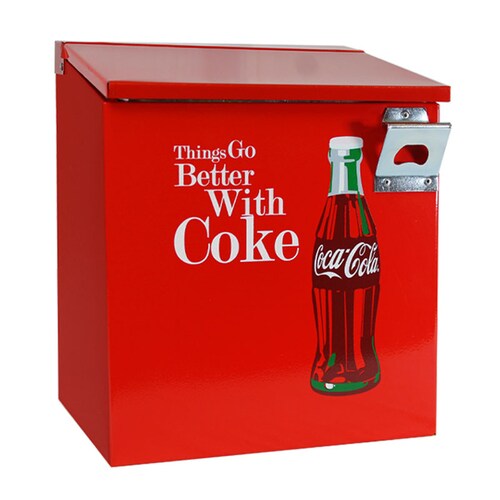 Hielera Metálica Coca Cola Roja para 12 latas HCCOKE1201R 