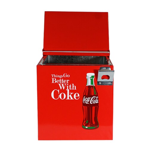 Hielera Metálica Coca Cola Roja para 12 latas HCCOKE1201R 