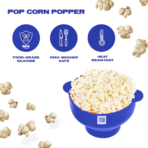 Molde para hacer palomitas de maíz de silicona para microondas - TRIK TOK -