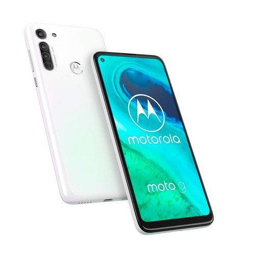 Celular Motorola Moto G8 4GB -64GB  - Blanco + Bocina + MicroSD 32GB