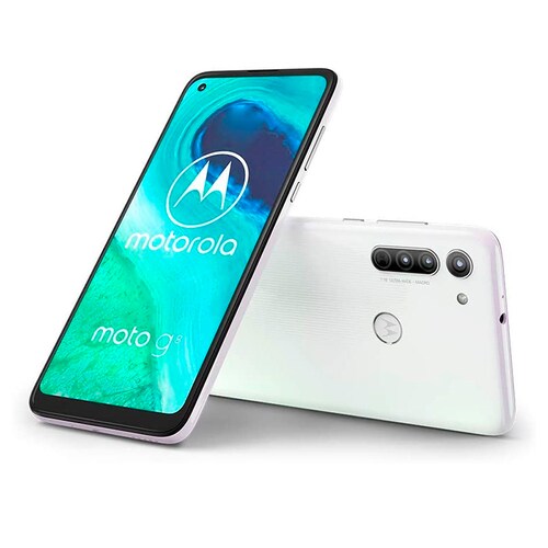 Celular Motorola Moto G8 4GB -64GB  - Blanco + Bocina + MicroSD 32GB