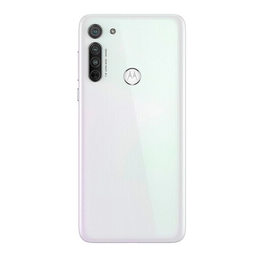 Celular Motorola Moto G8 4GB -64GB  - Blanco + Audifono + Power bank
