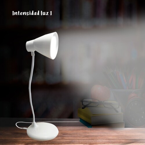 Lámpara De Escritorio Led Ajustable Cuello Flexible 360