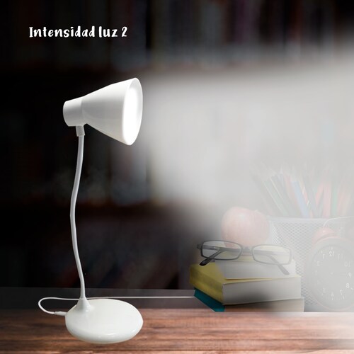 Lámpara De Escritorio Led Ajustable Cuello Flexible 360