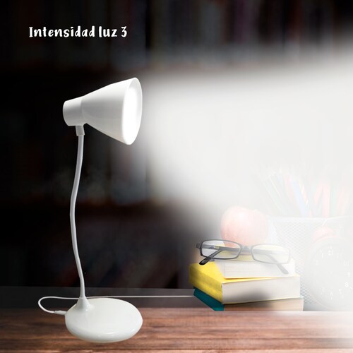 Lámpara De Escritorio Led Ajustable Cuello Flexible 360