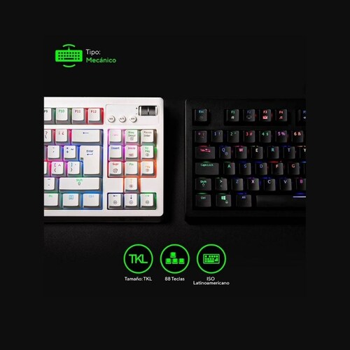 Teclado Vsg Mecanico Rgb Quasar Black Switch Café 