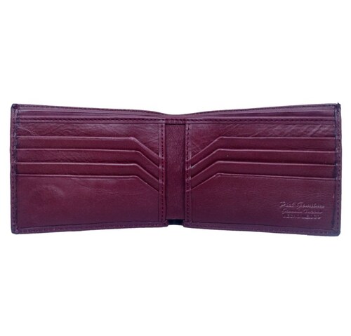 Cartera Color Vino Lisa En Piel. 100% De Piel Bn.