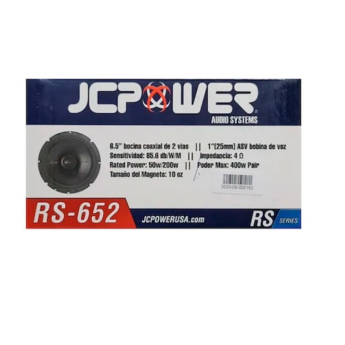 Bocinas Para Puerta 6.5  Jc Power De 2 Vías Gran Calidad