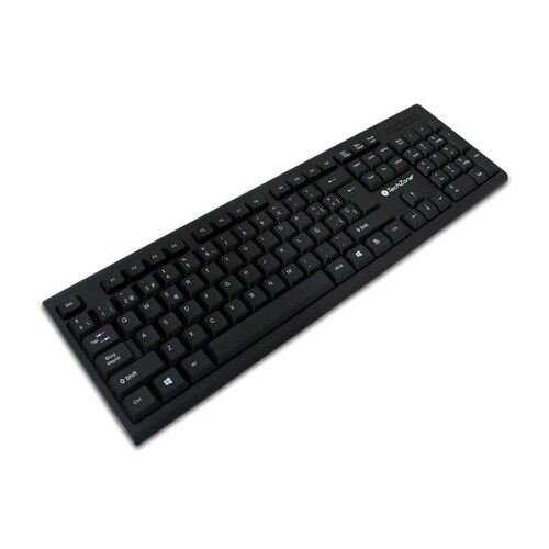 Teclado Usb Negro Windows Mac Universal Alambrico Estandar TZ16TEC01-ALA Pc Lap 104 Teclas Derecho Escuela