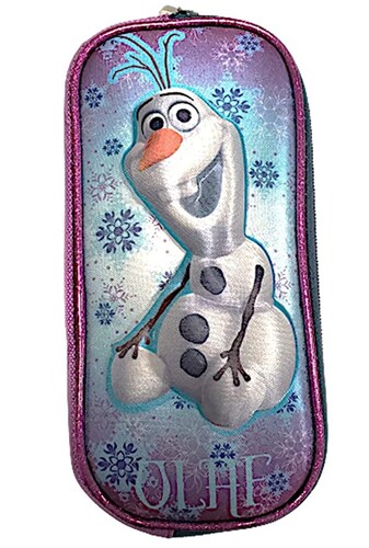 Olaf 3D  estuche lapicera con 2 cierres