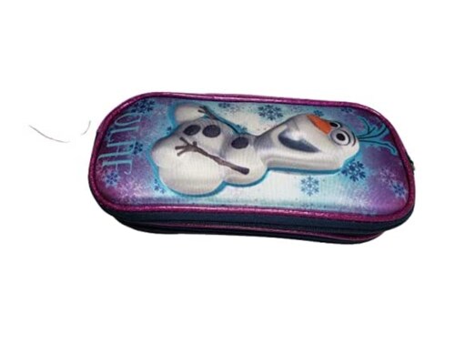 Olaf 3D  estuche lapicera con 2 cierres