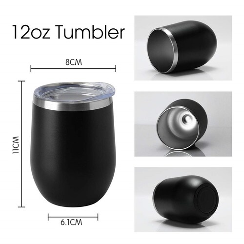 Termo Copa De Vino 350 ml - Acero Doble Capa - Origami Home (Acero)