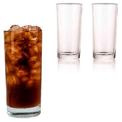 Vaso de vidrio Highball Cubero 295ml - 10 oz Crisa 6660 Incluye 48 piezas