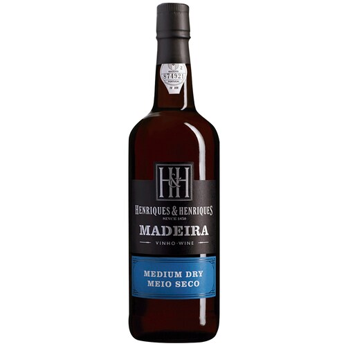 MADEIRA MEDIUM DRY VINO FORTIFICADO NEGRA MOLE Y VERDELHO 750 MILILITRO