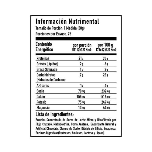 Proteina Limit X Nutrition 100% Whey Protein 5 Lbs 75 Serv. - Sabor Galleta