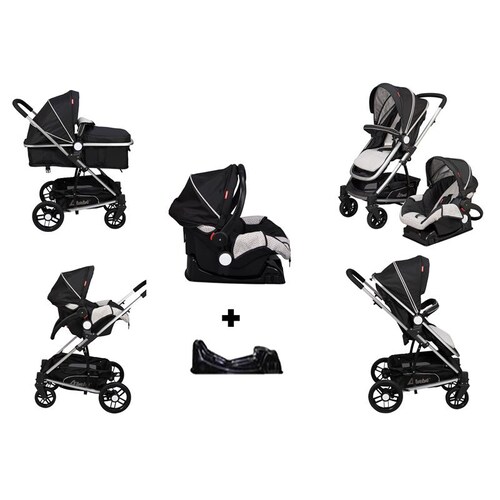Carriola De Bebé D'bebé Crown Negra De 0-3 Años