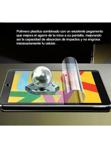 Jeco 99F Kit de Mica Hidrogel AZUL Frontal+Trasera Huawei P7