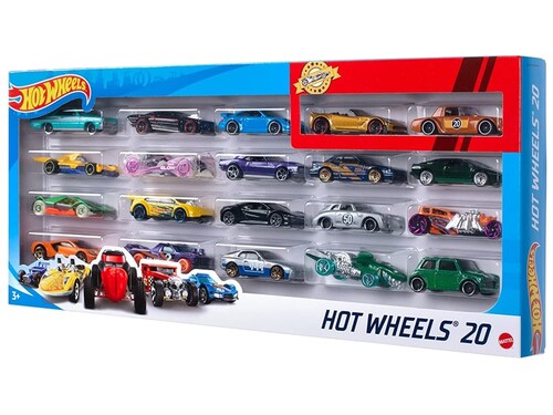 Hot Wheels Coleccion Con 20 Carros Mattel