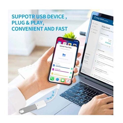 ADAPTADOR COMPATIBLE CON IPHONE/IPAD LIGHTNING A USB